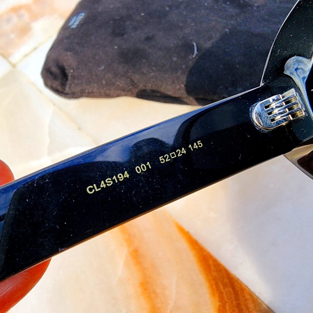 Celine Oval Sunglasses Triomphe Black - Picture 8 of 8